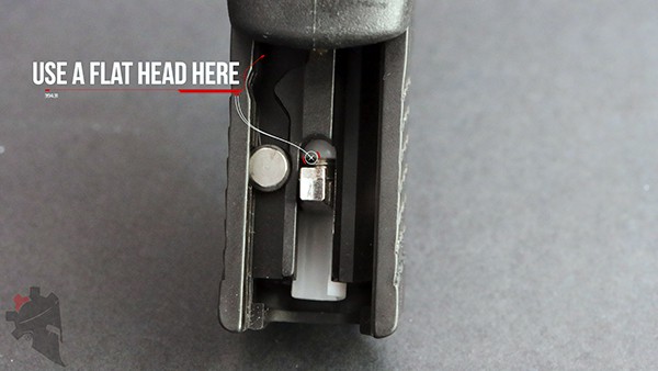 showing the firing pin spacer sleeve in smith and wesson shield