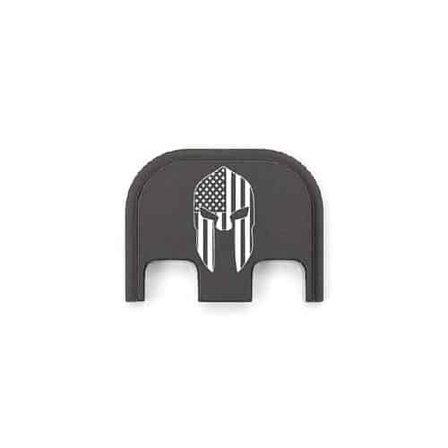 American Spartan Helmet 001 Metal  Slide Backplate For GLOCK Pistols