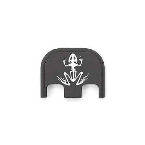 Bone Frog Silhouette 001 Metal Slide Backplate For GLOCK Pistols