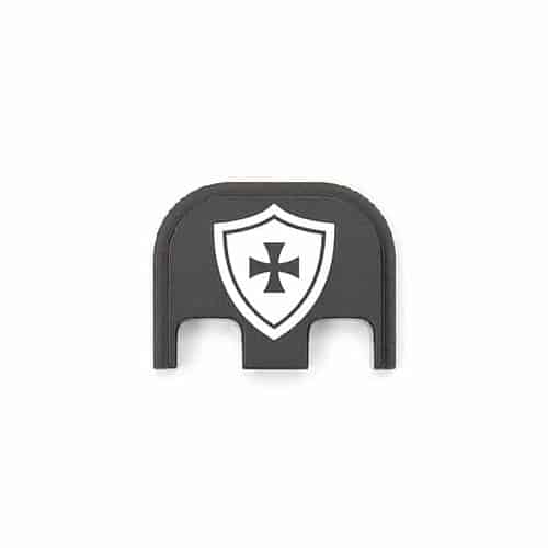 Crusader Cross Shield 001 Metal Slide Backplate For GLOCK Pistols