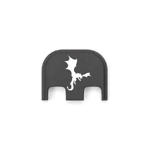 Flying Dragon Silhouette 003 Metal  Slide Backplate For GLOCK Pistols