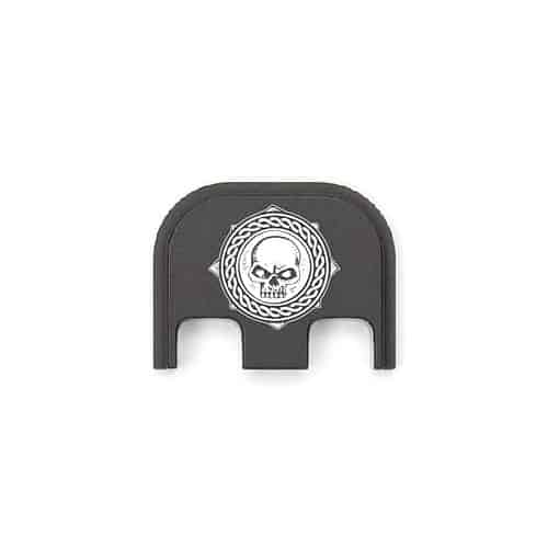 Hand Drawn Pirate Coin 007 Metal  Slide Backplate For GLOCK Pistols