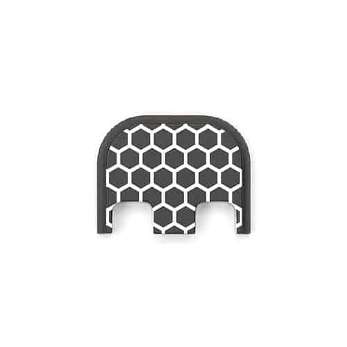 Hexagons Honey Comb 001 Metal Slide Backplate For GLOCK Pistols