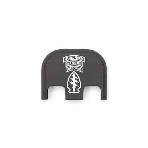 Special Forces Triple Canopy Patch Metal Slide Backplate For GLOCK Pistols