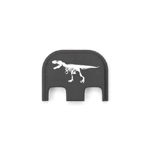 T Rex Skeleton 001 Metal Slide Backplate For GLOCK Pistols