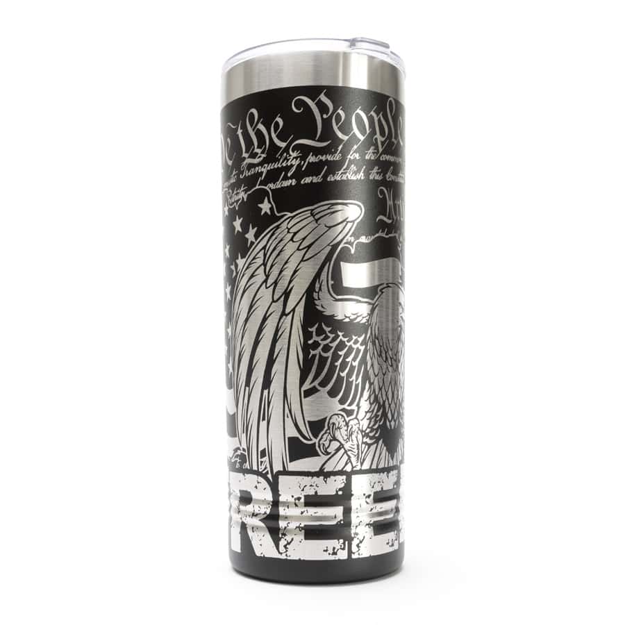 "Constitutional Freedom Eagle" 22oz 360-Degree Laser-Engraved Tumbler - Image 4